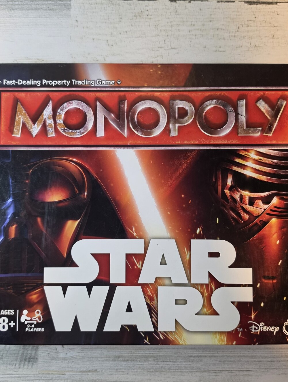 Star Wars Monopoly Force Awakens Board Game Complete New Open Box Figures Sealed